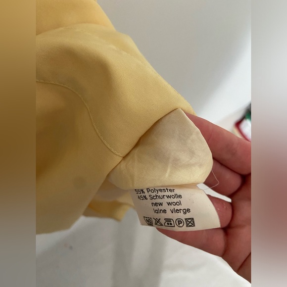 Vintage Wool Short Sleeved Button Up Dress - Picture 6 of 7